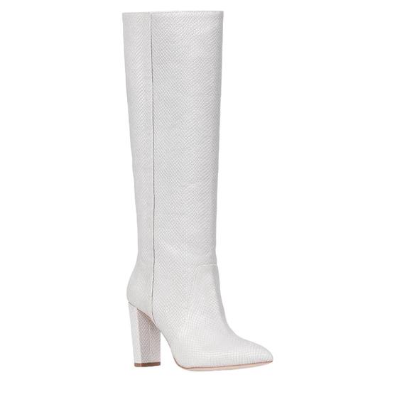 NEW PAIGE women's carmen boot in snake pearl - Picture 1 of 3